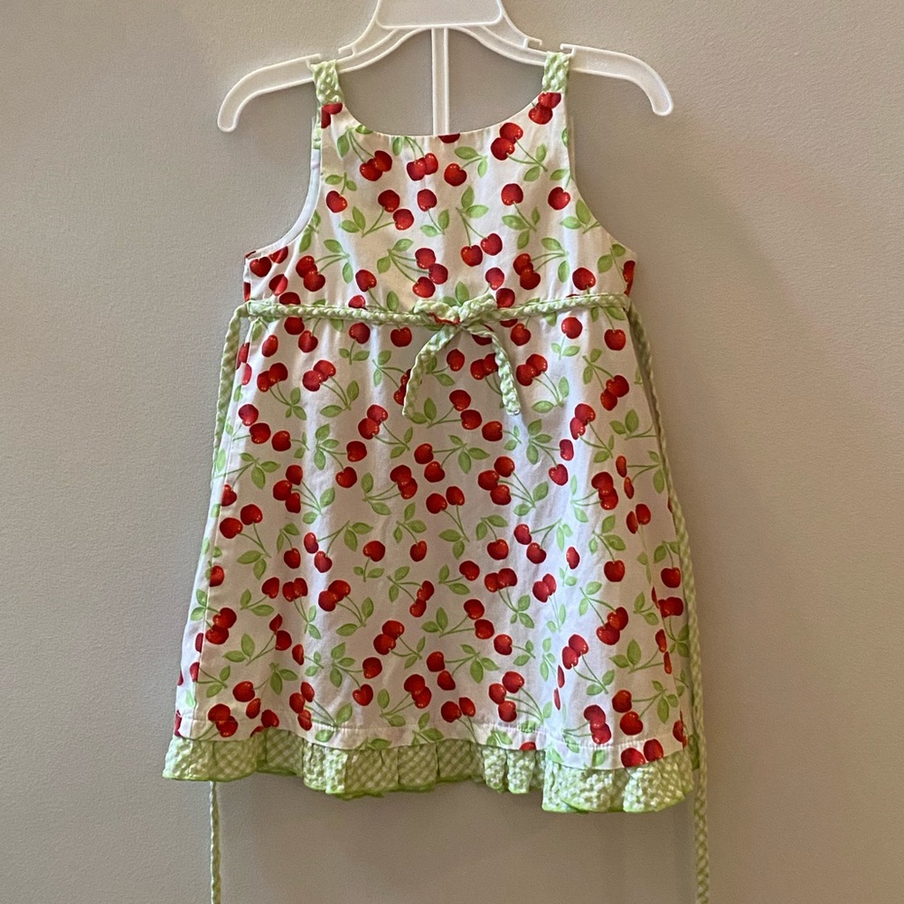 Girls 3t summer dress cherry pattern